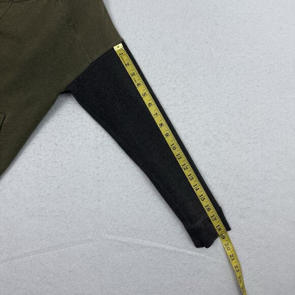 Lululemon Off The Mat Jacket Womens Size 4 Green Gray Asymmetrical Zip - Picture 6 of 12